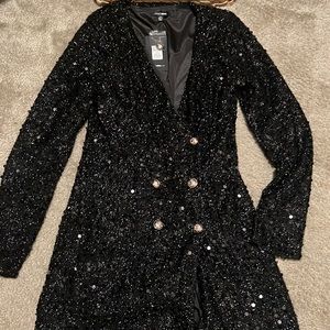 Never worn Black sparkle dress